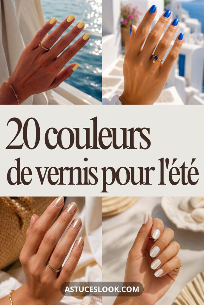 Lire la suite à propos de l’article 20 couleurs de vernis pour juillet 2026 qui illuminent les mains tout l&rsquo;été