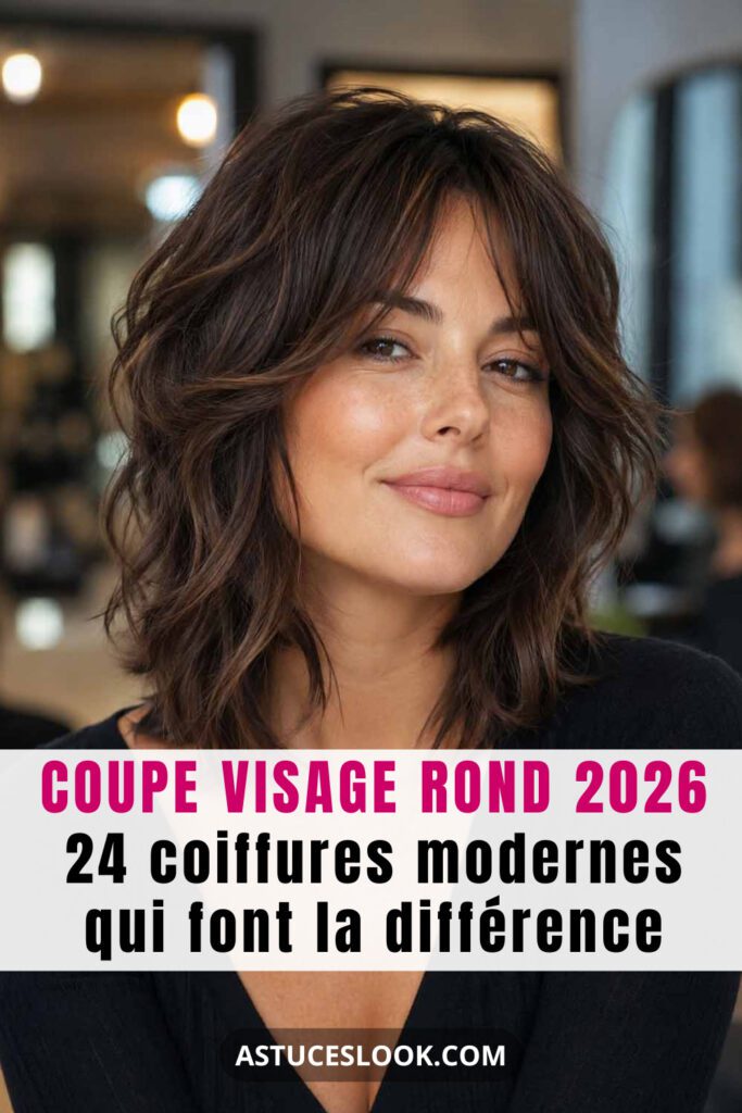 Lire la suite à propos de l’article 24 coupes pour visage rond en 2026 : le guide complet pour affiner et sublimer vos traits