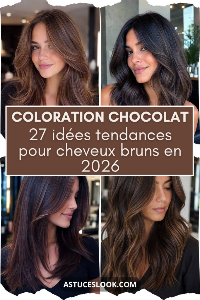 Lire la suite à propos de l’article 27 colorations chocolat tendance pour cheveux bruns en 2026